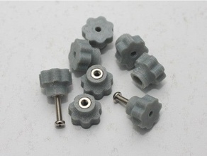 m3 nut knob parts 3d print model - Mito3D