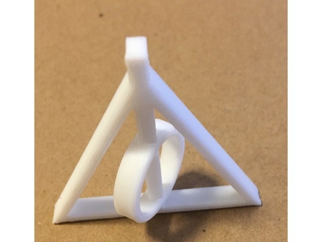 relíquias da morte giratório pingente jóias harry potter a rotação spinner 3D print model - Mito3D