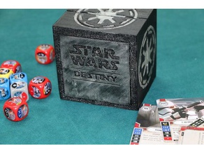 star wars destiny card box & chit holder games game star-wars 3d print model - Mito3D