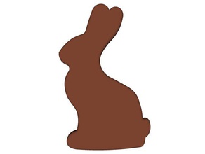 Schokoladen-Osterhase Tiere bunny chocolate Osterhase wslab 3d print model - Mito3D