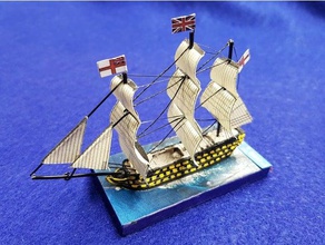 age sail wargaming miniatures games napoleonic naval miniature navy ship 3d print model - Mito3D