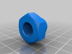 m10 cap nut 3d printer parts rods 3d print model - Mito3D
