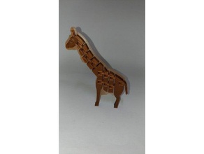 katlanmış & vurgun zürafa hayvanlar sanat bend oyuncaklar twist 3d print model - Mito3D