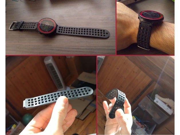 pulsera - garmin forerunner 220 La impresión en 3d la forunner montre reloj 3D print model - Mito3D