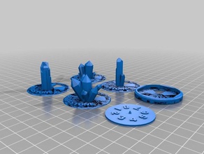 numbered soulstone counter marker toys & games 3d print model - Mito3D