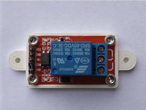 single relay mount 24x43mm electronics 3d print model - Mito3D