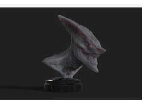creepy bust creatures alien horror monster 3d print model - Mito3D
