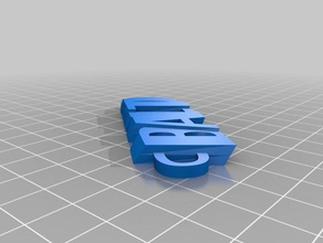 meine angepasste iamburny text - name keyring keyfob Organisation kundengebundene 3d print model - Mito3D