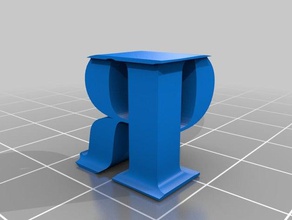 il mio personalizzato alphagram moda su misura 3d print model - Mito3D