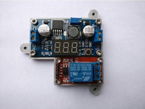 lm 2597 led display + single relay mount electronics 3d print model - Mito3D