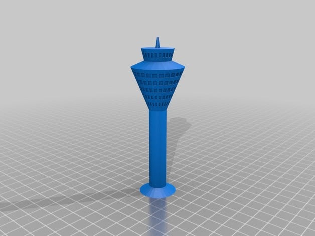 control tower Gebäude & Strukturen Flugzeug Flughafen atc 3D print model - Mito3D