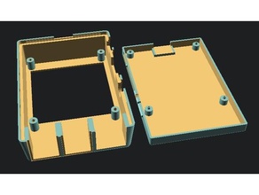 caso raspberry pi unicornhat eletrônica b câmara personalizador de sistemas openscad 3d print model - Mito3D