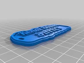 anahtarlik saffet Anahtarlık özelleştirilmiş 3d print model - Mito3D