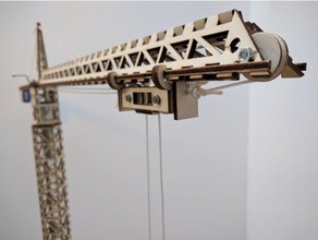 tower crane 3d printers 6mm lasercut plywood toy zb45nl 3d print model - Mito3D