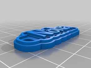 llavero noa keychains customized 3d print model - Mito3D