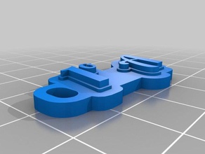 1 de porte-clés personnalisé 3d print model - Mito3D