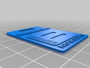 my customized bergen makers nametag signs & logos 3d print model - Mito3D