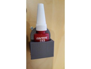 loctite 243 bottle holder tool holders & boxes 3d print model - Mito3D
