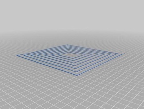 meine square-spiral-Bett-level-test 3d-Druck-tests kundengebundene 3d print model - Mito3D