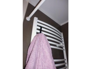 scalda asciugamani a gancio bagno accappatoio accessori per il da creato freecad hook fatto di doccia asciugamano 3d print model - Mito3D