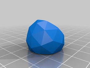 anillo sferico azul oscuro La stampa 3d 3d print model - Mito3D