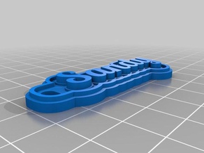 sandy chave de cadeia chaveiros personalizado 3d print model - Mito3D