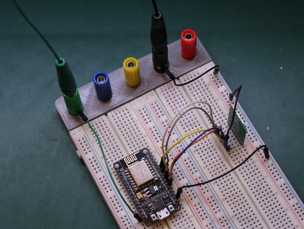 Impressos em 3d plug banana titular de experimentação eletrônica 3D print model - Mito3D