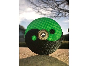 yinyang fidget giratório thomas sanladerer inspirado brinquedos & games yin yang 3d print model - Mito3D