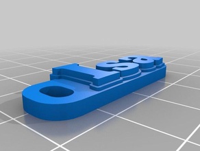 isa Schlüsselanhänger kundengebundene 3d print model - Mito3D