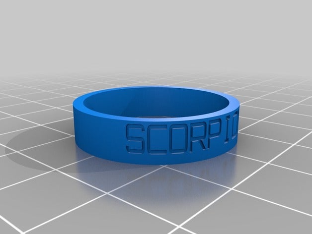 mi anillo de escorpión los anillos personalizado 3D print model - Mito3D