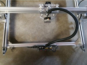 eleks gravador do laser cutter - guia cabo partes 3d print model - Mito3D