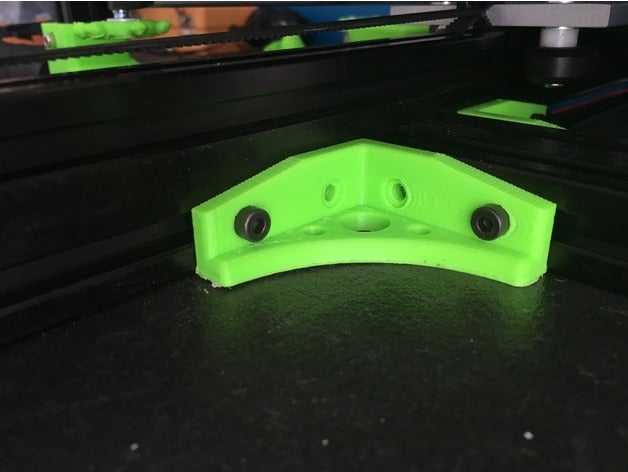 tevo tarantula x-y 90 graus canto interno Impressora 3d acessórios abs de ângulo 3D print model - Mito3D