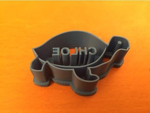 chloe tartaruga cookie cutter cucina & sala da pranzo 3d print model - Mito3D