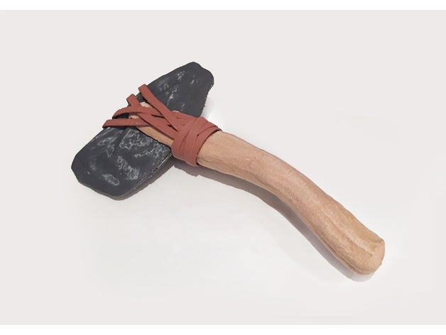 stone age axe hand tools 3D print model - Mito3D