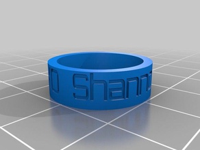 xoxo ring rings customized 3d print model - Mito3D