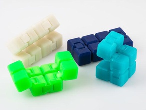 fidget cubo remix mecânico de brinquedos bloco brinquedo 3d print model - Mito3D