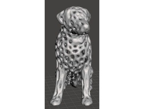voronoi labrador animais 3d print model - Mito3D