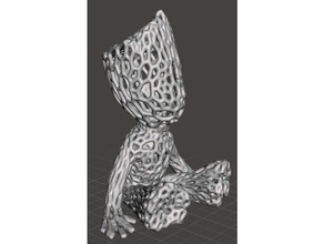 voronoi bebê groot criaturas 3d print model - Mito3D