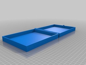 mon personnalisés à charnière de la boîte loquet un peu paramétrique imprimable seul morceau L'impression 3d tests personnalisé 3d print model - Mito3D