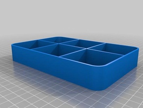 il mio personalizzato parametrico vassoio griglia i contenitori su misura 3d print model - Mito3D