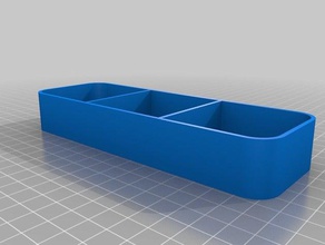 il mio personalizzato parametrico vassoio griglia i contenitori su misura 3d print model - Mito3D