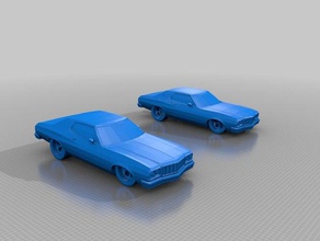 starsky & hutch 1975 ford torino La impresión en 3d 3d print model - Mito3D