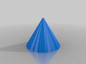 lampara cono medio L'impression 3d des lampes 3d print model - Mito3D