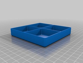 il mio quadrato su misura vassoi organizzazione 3d print model - Mito3D