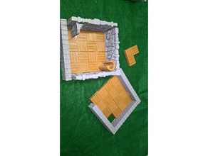openlock adapter- wood corner toy & game accessories dnd tiles openforge openforge2 3d print model - Mito3D