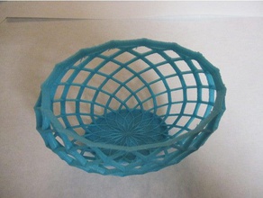 nonwoven basket bowl containers baskets bowls geometric gift storage 3d print model - Mito3D