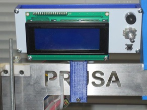 prusa i3 simple lcd holder 3d printer parts mount 3d print model - Mito3D