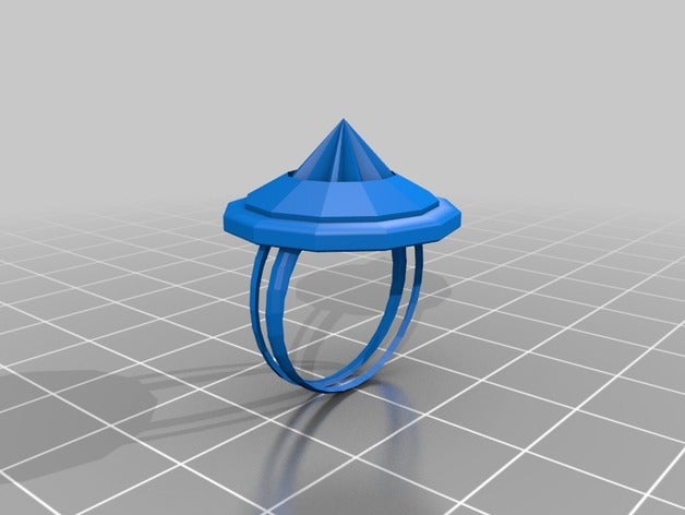 the Atlantis Ring dairesel 3d baskı yüzük 3D print model - Mito3D