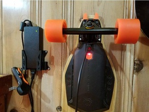boosted board charger wall mount - flatland3d sport & outdoors boostedboard 3d print model - Mito3D