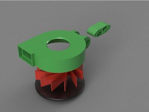 40mm axial radial fã de conversão A impressão 3d montagem ventilador cobertura da ventoinha a parte mais legal 3d print model - Mito3D